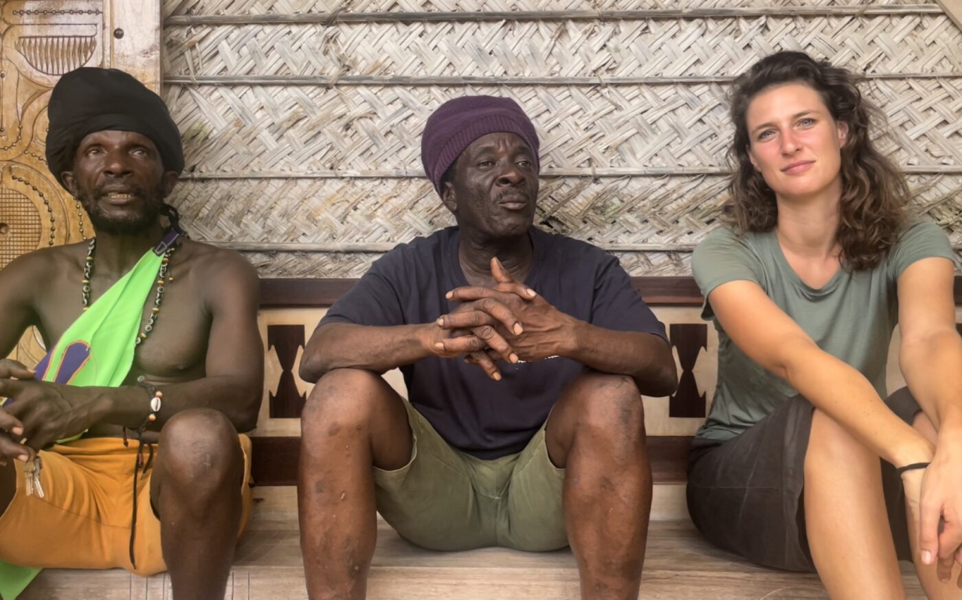 de makers van het Surinaamse theatercollectief Totomboti, expeditievoorstelling, Oerol 2024