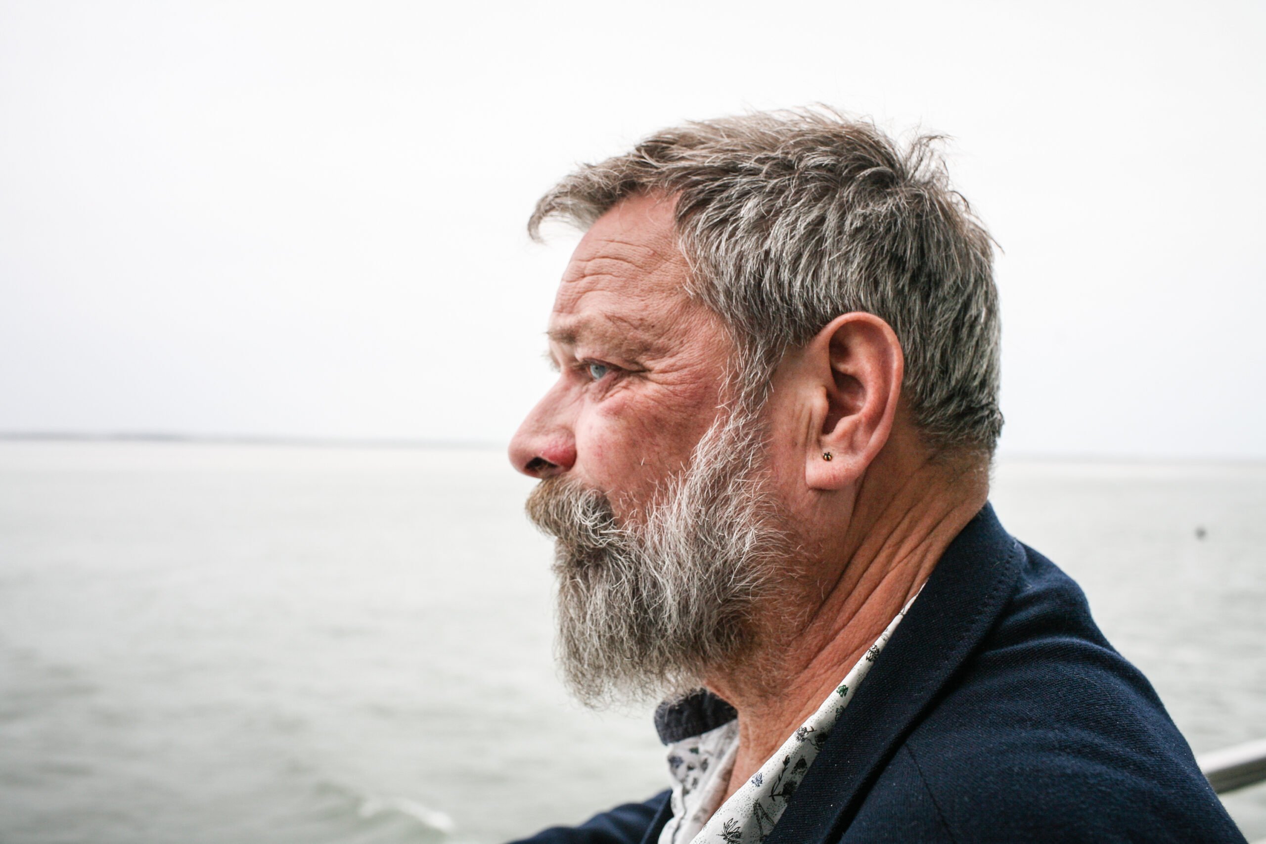 Portret Joop Mulder, mister Oerol. Terschelling, mei 2017.