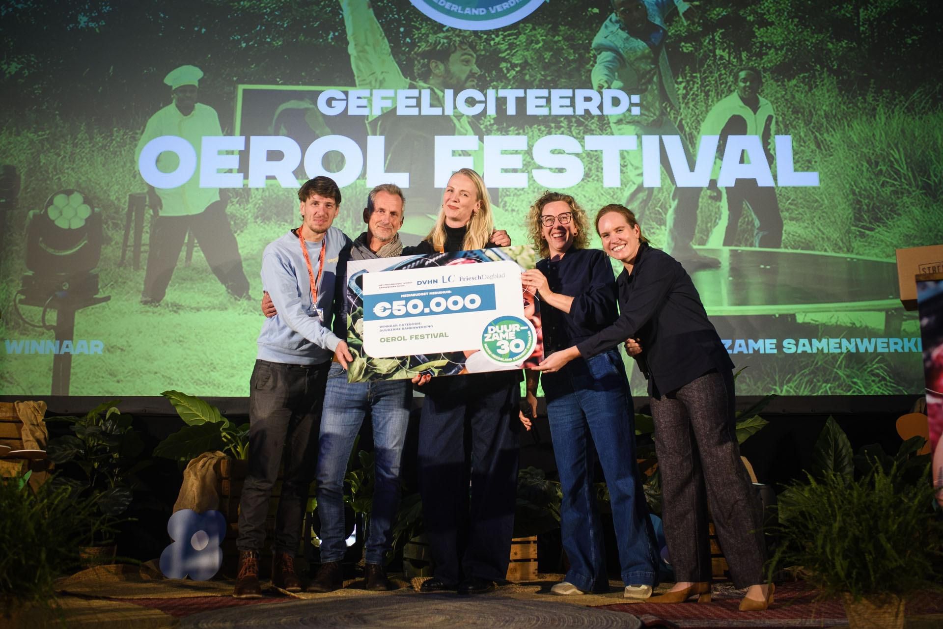 Oerol wins the Duurzame Dertig 2025 with island-wide sustainability collaboration